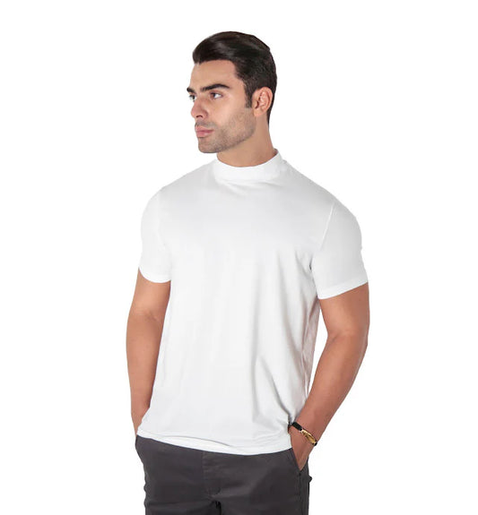 Camiseta gola alta algodão egipicio PREMIUM